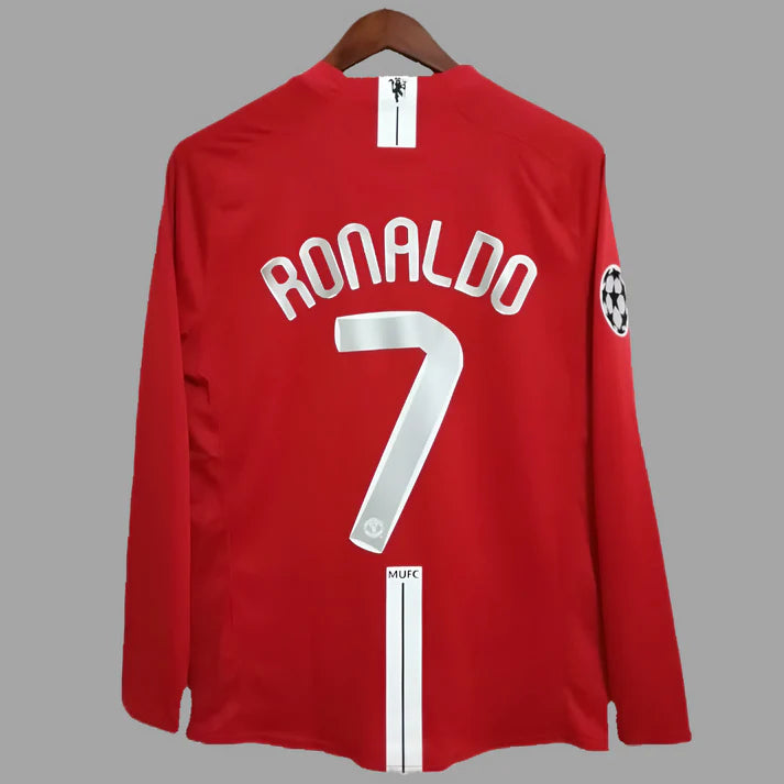 Retro Manchester United Champions League Final Kids Kit 07/08