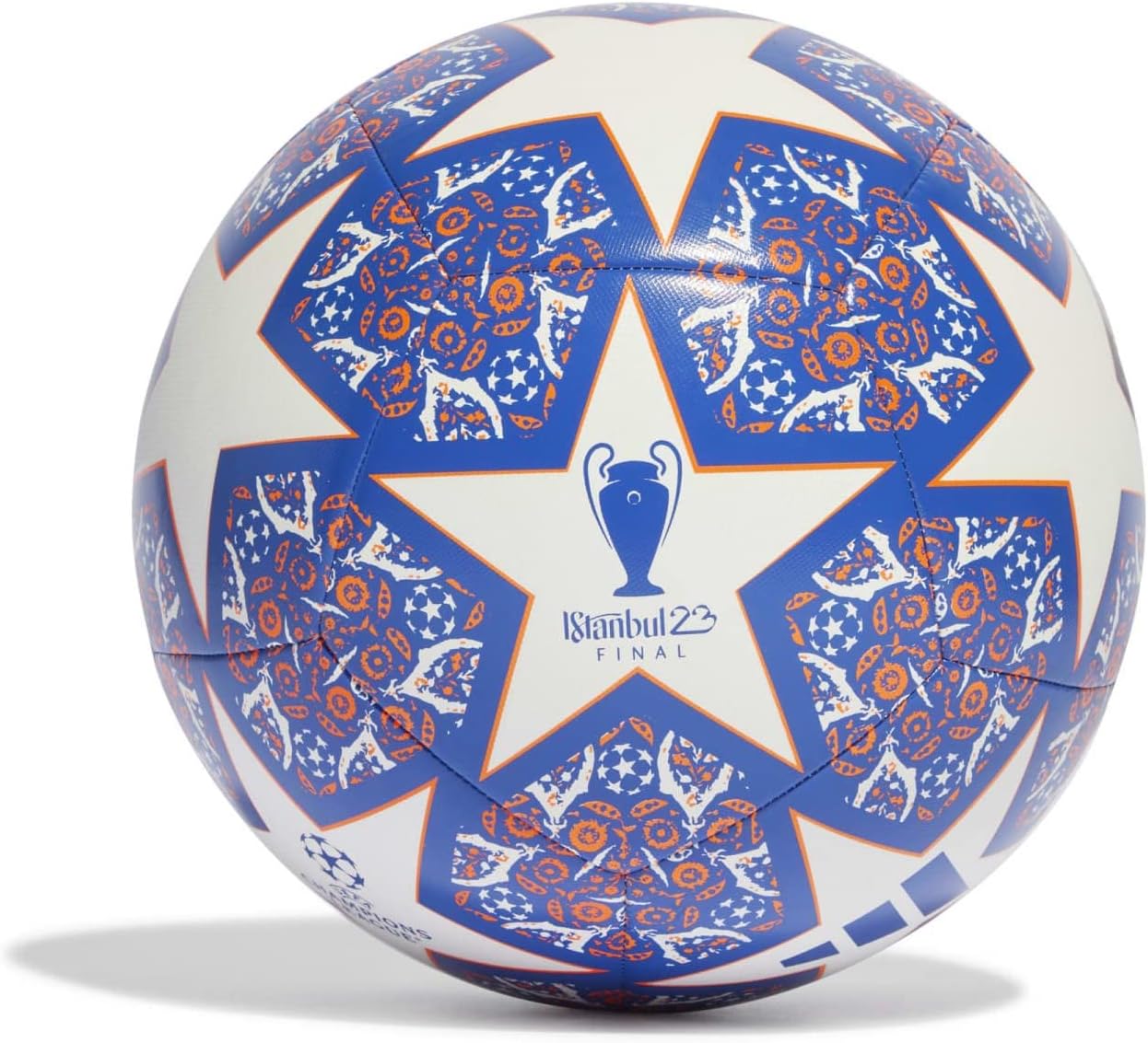Adidas UCL TRN IS WHITE/ROYBLU/SORANG FOOTBALL/SOCCER BALL (MACHINE-STITCHED) HU1578 for Unisex