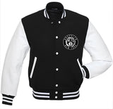 Brooklyn Nets Black Body White Leather Sleeves Jacket