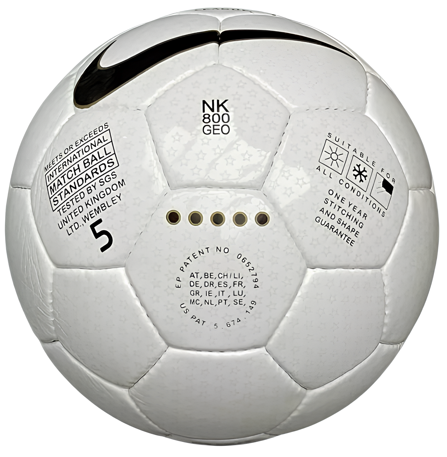 NIKE NK 800 GEO UEFA Champions League 1999-2000 Official Match Ball