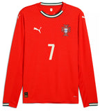Puma Portugal Cristiano Ronaldo Home Long Sleeve Jersey 25/26 (Sport Red/Sugared Almond)