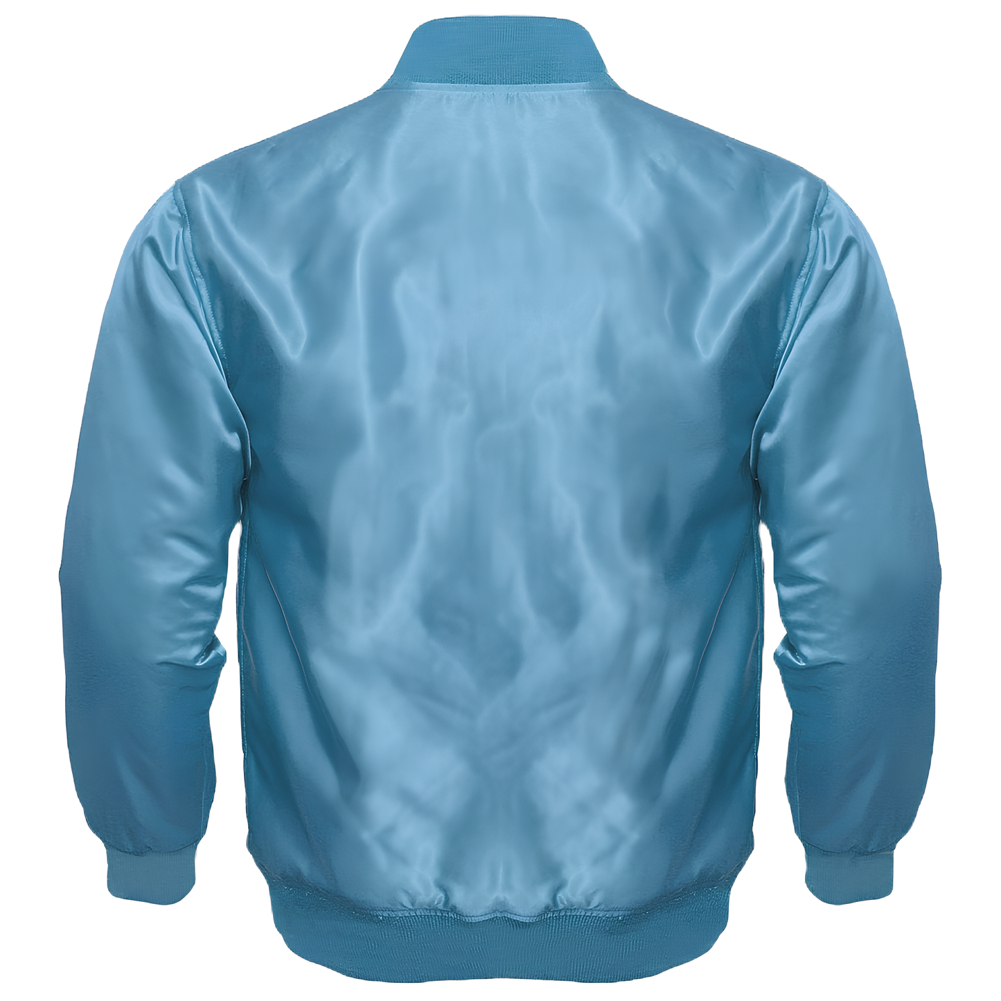 Sky Blue Satin Baseball Jacket Varsity Jacket Letterman Team Varsity Jacket