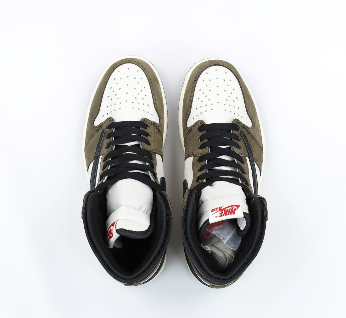Air Jordan 1 Retro High OG x Travis Scott Mocha (Dot Perfect)