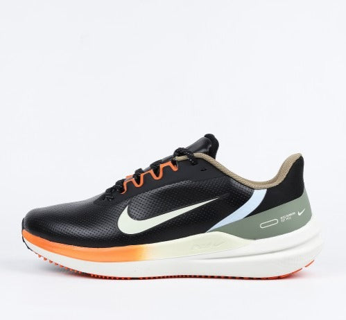 Nike Air Winflo 9 Black Green Safety Orange