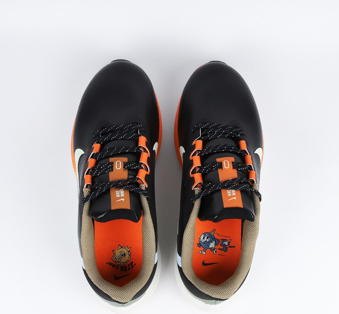 Nike Air Winflo 9 Black Green Safety Orange