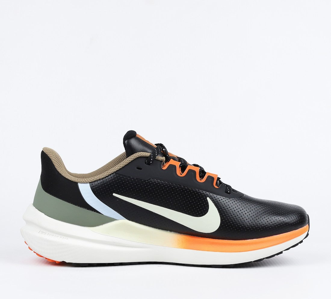Nike Air Winflo 9 Black Green Safety Orange