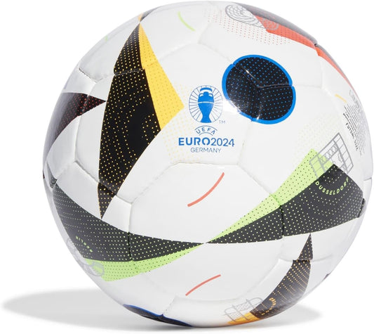 adidas Fussballliebe Sala Euro 2024 FIFA Quality Pro Ball IN9364, Unisex, Soccer Ball, White/Black/Glow Blue, 4