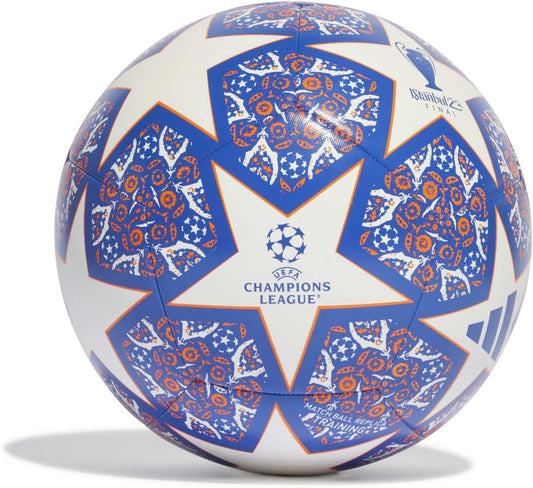 Adidas UCL TRN IS WHITE/ROYBLU/SORANG FOOTBALL/SOCCER BALL (MACHINE-STITCHED) HU1578 for Unisex