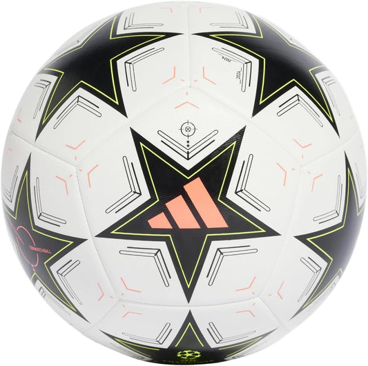 adidas UEFA Champions League Training Ball - Official Match Design, Soft and Durable, Butyl Bladder, Size 3-5