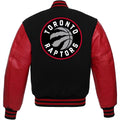 Toronto Raptors Black Body Red Leather Sleeves Jacket Varsity Jacket Custom Made Jacket Letterman Jacket