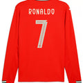 Puma Portugal Cristiano Ronaldo Home Long Sleeve Jersey 25/26 (Sport Red/Sugared Almond)
