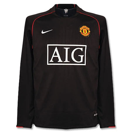 2007-08 Manchester United Away Fullsleeves Jersey - Retro