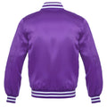 Purple Satin Baseball Jacket Varsity Jacket Letterman Jacket