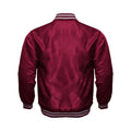 Maroon Satin Baseball Jacket Varsity Jacket Letterman Jacket