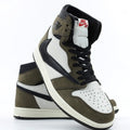 Air Jordan 1 Retro High OG x Travis Scott Mocha (Dot Perfect)