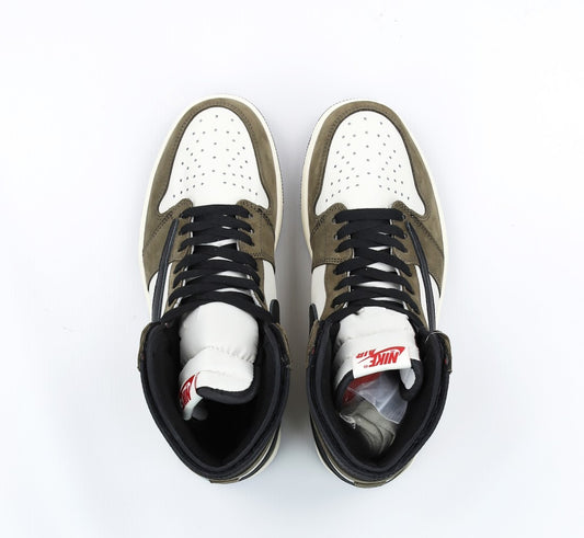 Air Jordan 1 Retro High OG x Travis Scott Mocha (Dot Perfect)