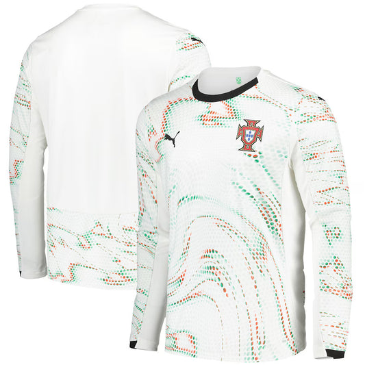 Puma Cristiano Ronaldo Portugal 2025 Away Authentic Long-Sleeve Jersey and shorts